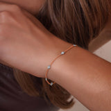 Bezel Set Diamond Bracelet