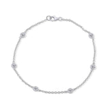 Bezel Set Diamond Bracelet