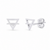 14K Gold Earth Element Stud Earrings