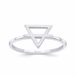 14K Gold Earth Element Symbol Ring
