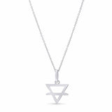 14K Gold Earth Element Pendant Necklace