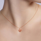 14K Gold Earth Element Pendant Necklace