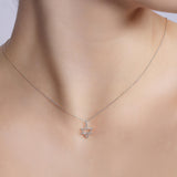 14K Gold Earth Element Pendant Necklace