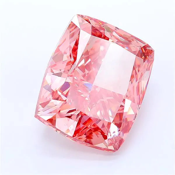 9.26ct Cushion modified Lab Grown Diamond (Colour Fancy Vivid Brownish Pink, Clarity VVS2, IGI Certified)
