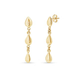 Flat Teardrop Link 18K Gold Vermeil Earrings