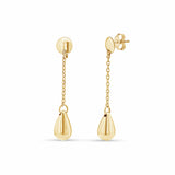 Teardrop Chain 18K Gold Vermeil Earrings