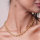 Teardrop Link 18K Gold Vermeil Necklace