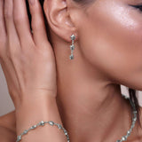 Star Link Silver Earrings