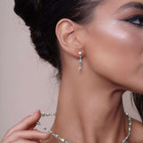 Star Link Silver Earrings