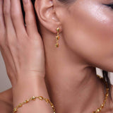 Star Link 18K Gold Vermeil Earrings