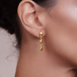 Star Link 18K Gold Vermeil Earrings