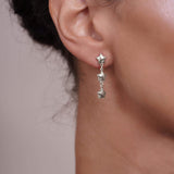 Star Link Gold Earrings