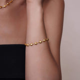 Oval Shape Link 18K Gold Vermeil Bracelet
