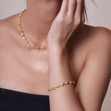 Oval Shape Link 18K Gold Vermeil Bracelet