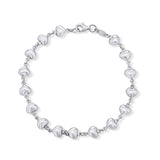 Heart Shape Link Gold Bracelet
