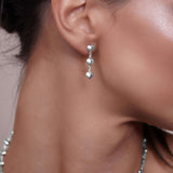 Heart Shape Link Gold Earrings