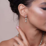 Heart Shape Link Gold Earrings