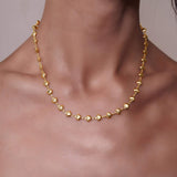 Heart Shape Link 18K Gold Vermeil Necklace