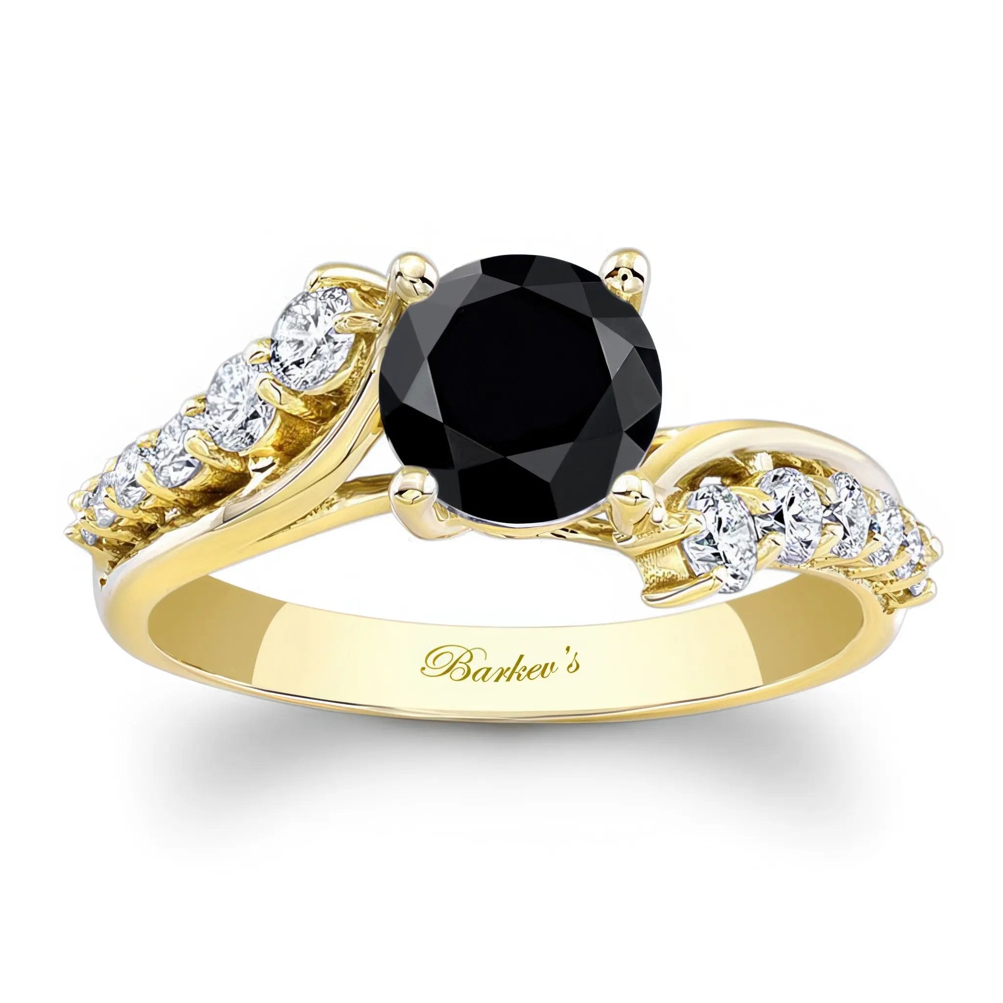 Classic Black And White Diamond Ring