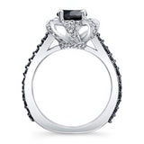 Ribbon Black Diamond Ring