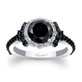Black Diamond Cluster Ring