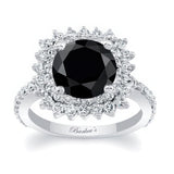 3 Carat Black And White Diamond Engagement Ring