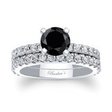 Black And White Diamond Bridal Set