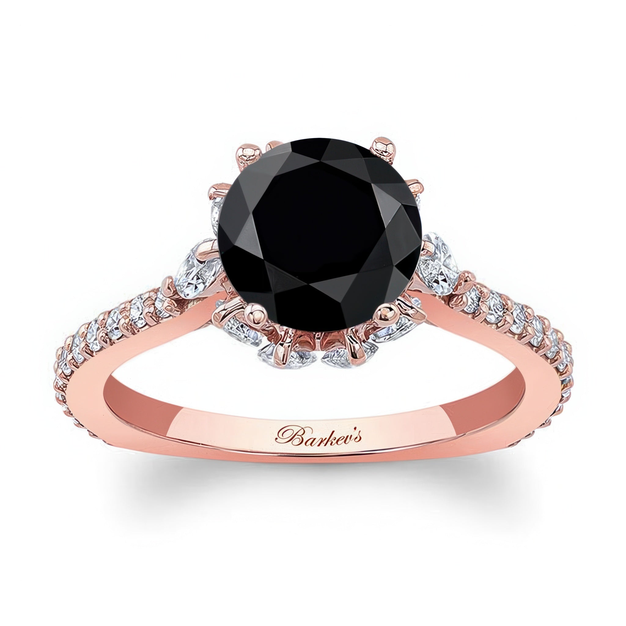 2 Carat Black And White Diamond Ring