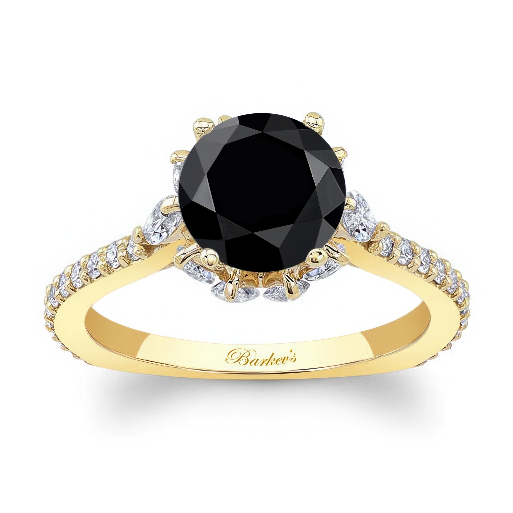 2 Carat Black And White Diamond Ring