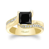 1.25 Carat Black And White Diamond Ring