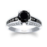 Black Diamond Channel Set Ring