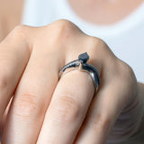 Black Diamond Marquise Ring