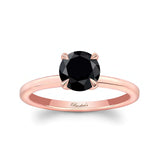 Black And White Diamond Micro Pave Hidden Halo Ring