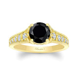 Black And White Diamond Vintage Ring