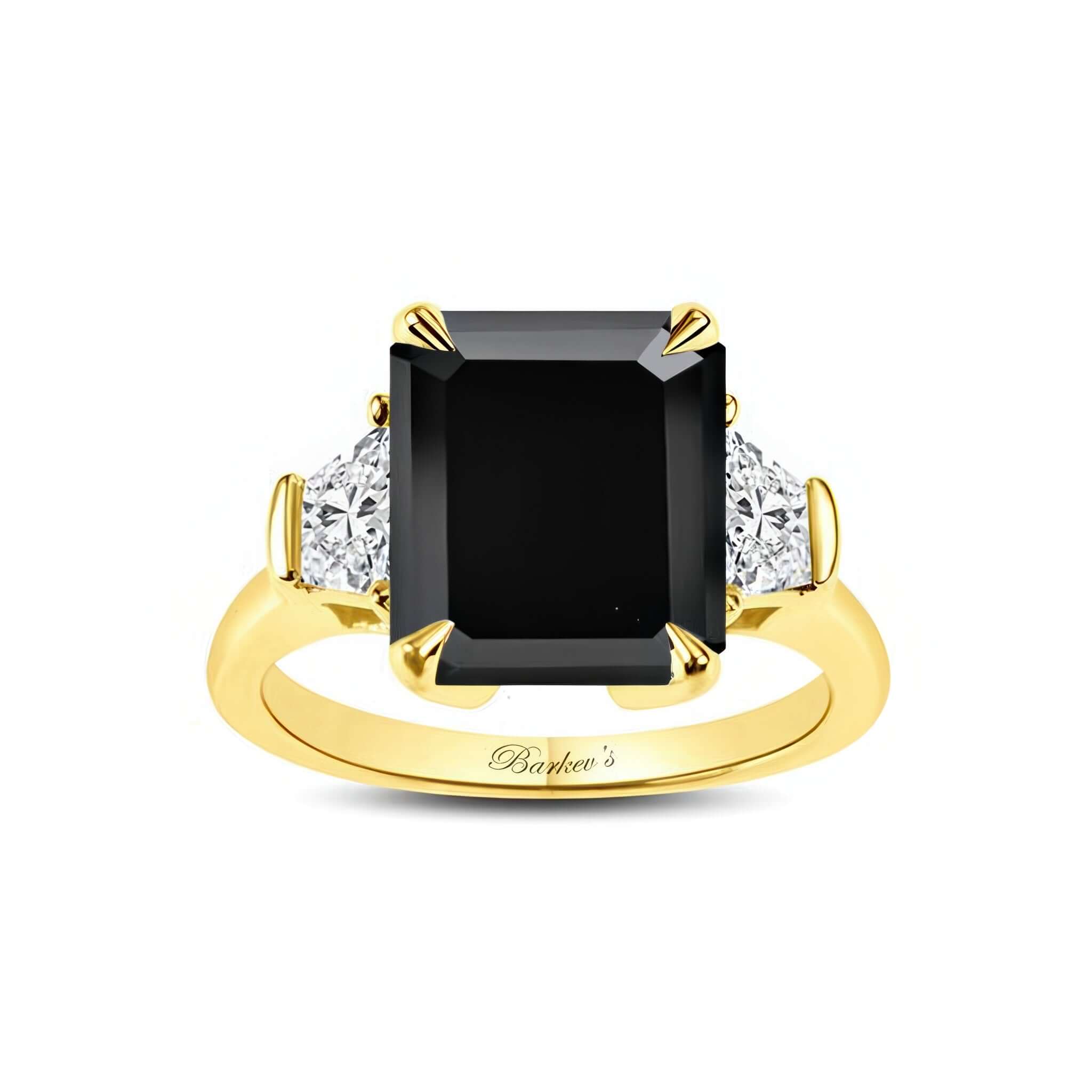 Emerald Cut 5 Carat Black Diamond Ring