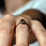 Marquise Cut Black Diamond Ring