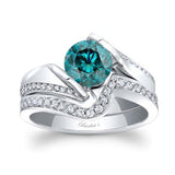 Channel Blue And White Diamond Bridal Set