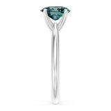 1 Carat Oval Solitaire Blue Diamond Ring