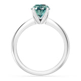 1 Carat Oval Solitaire Blue Diamond Ring