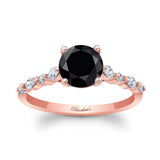 Vintage Style Black And White Diamond Ring