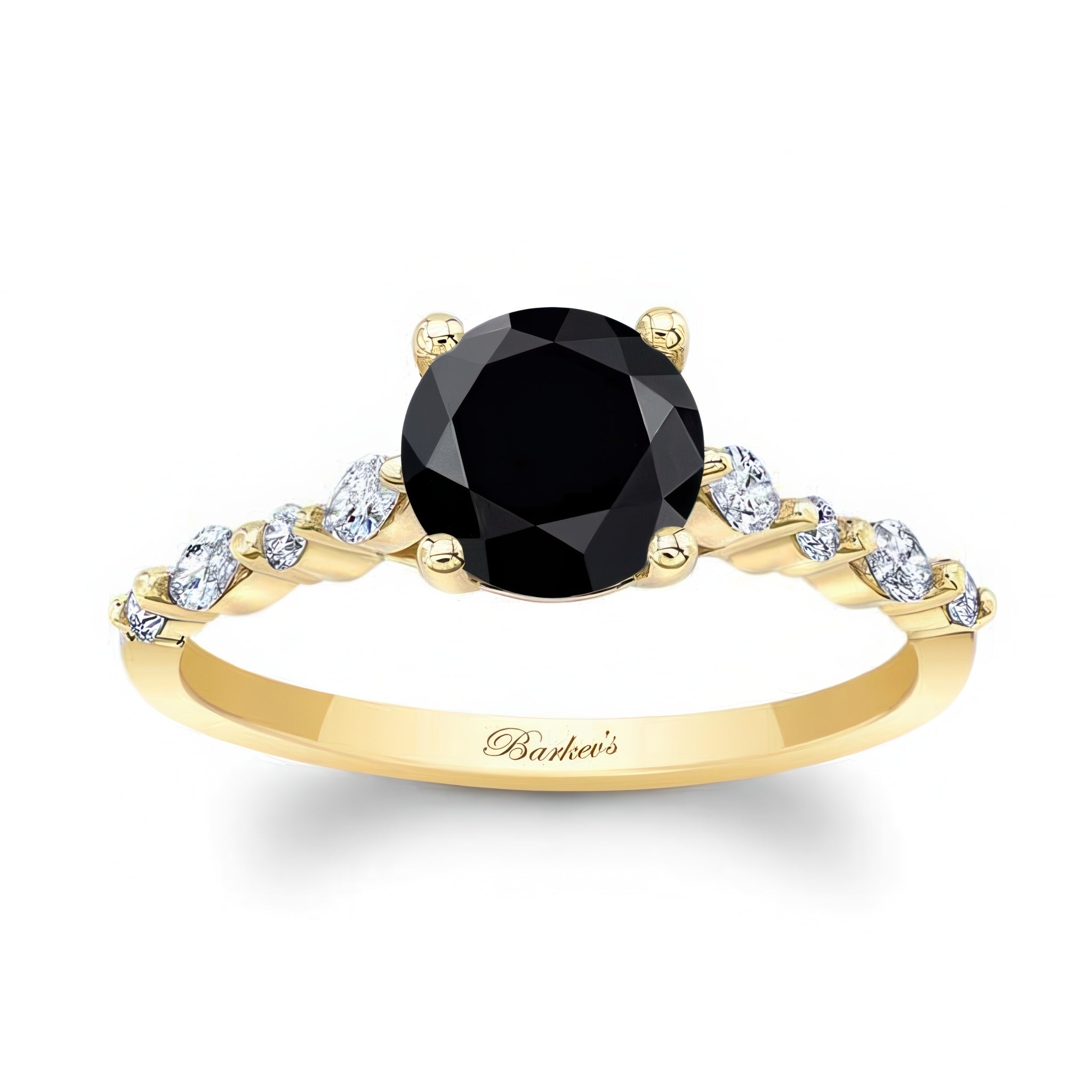 Vintage Style Black And White Diamond Ring