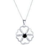 Black Diamond Heart Necklace
