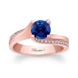 Round Cut Sapphire Ring