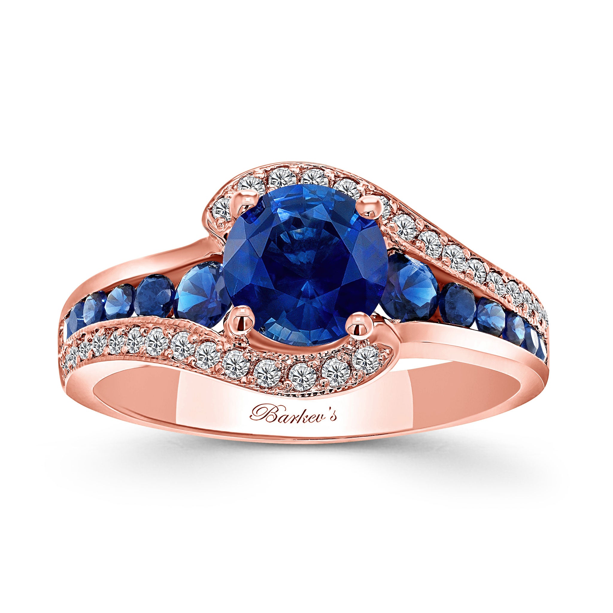 Unique Blue Sapphire Engagement Ring