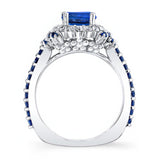Sapphire Cluster Ring