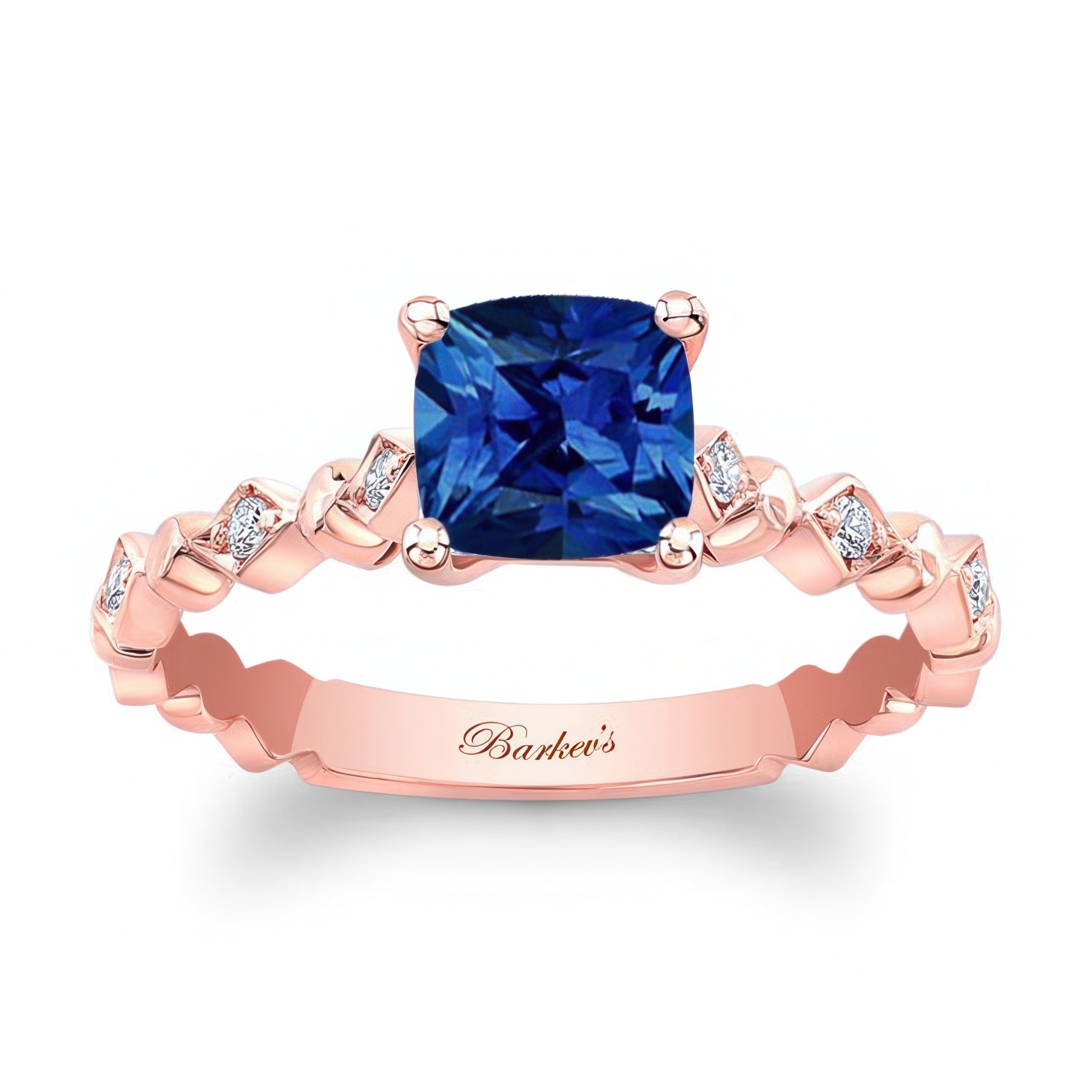 Art Deco Cushion Sapphire Ring
