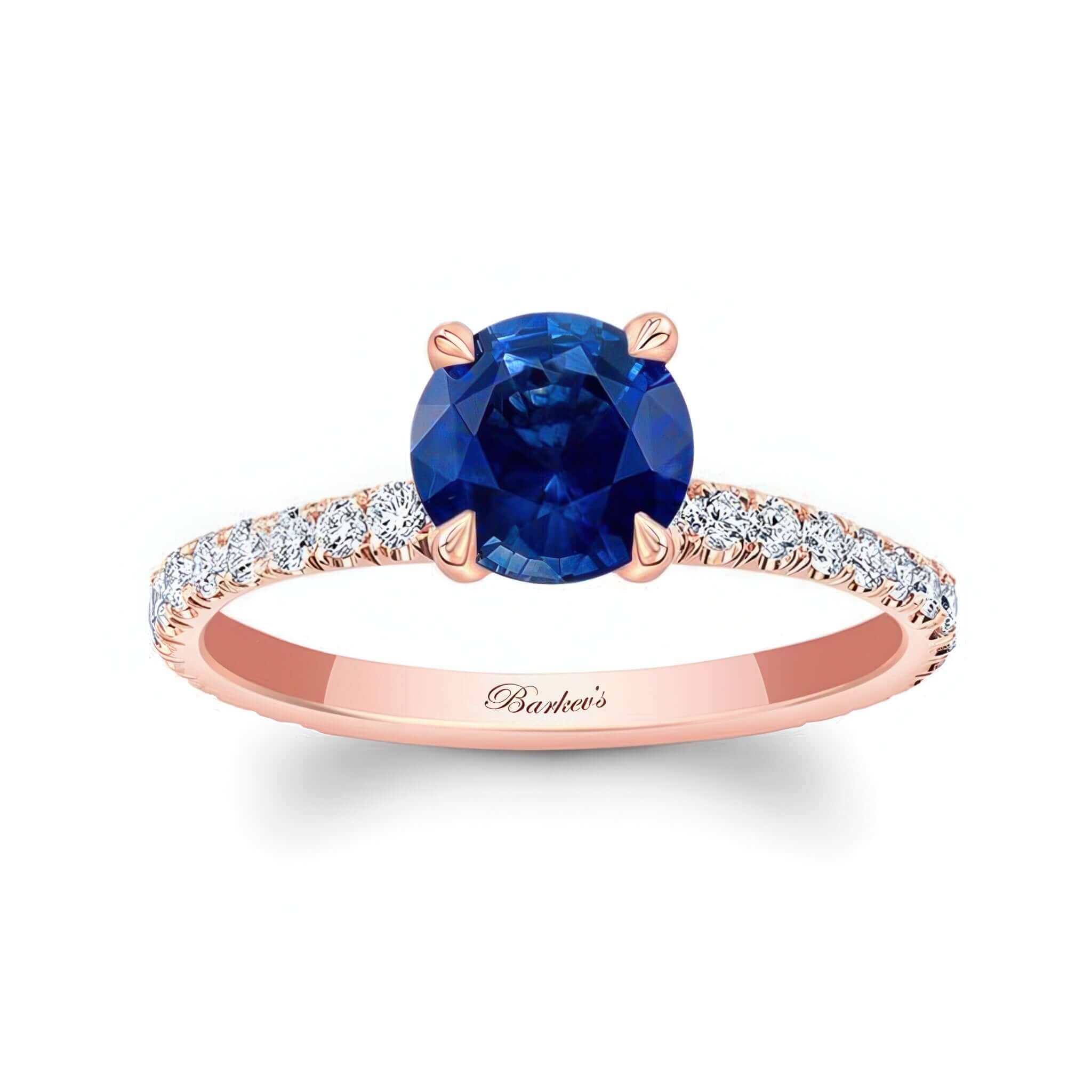Blue Sapphire And Diamond Ring