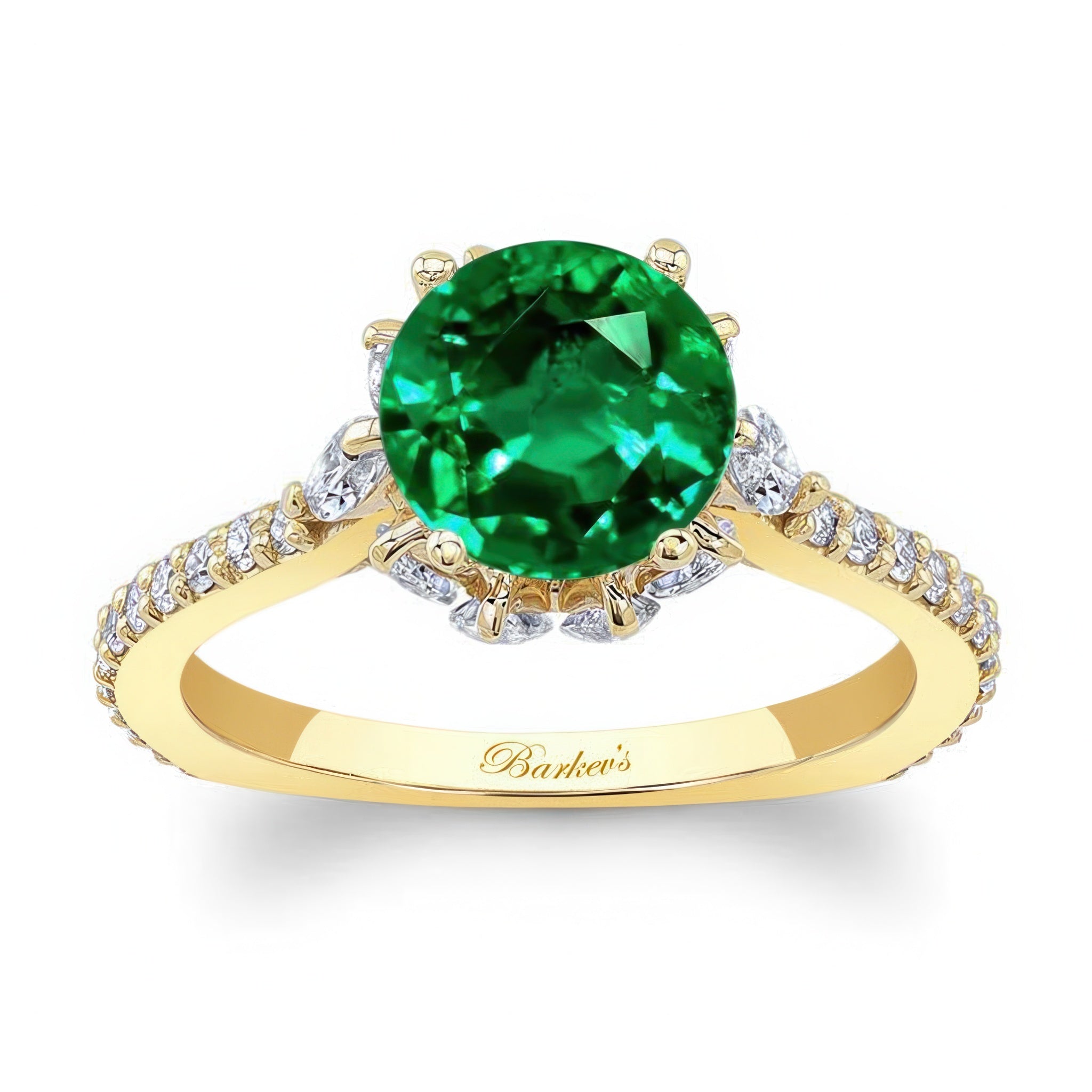 2 Carat Emerald And Diamond Ring