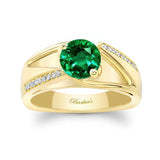 Pave Emerald And Diamond Ring
