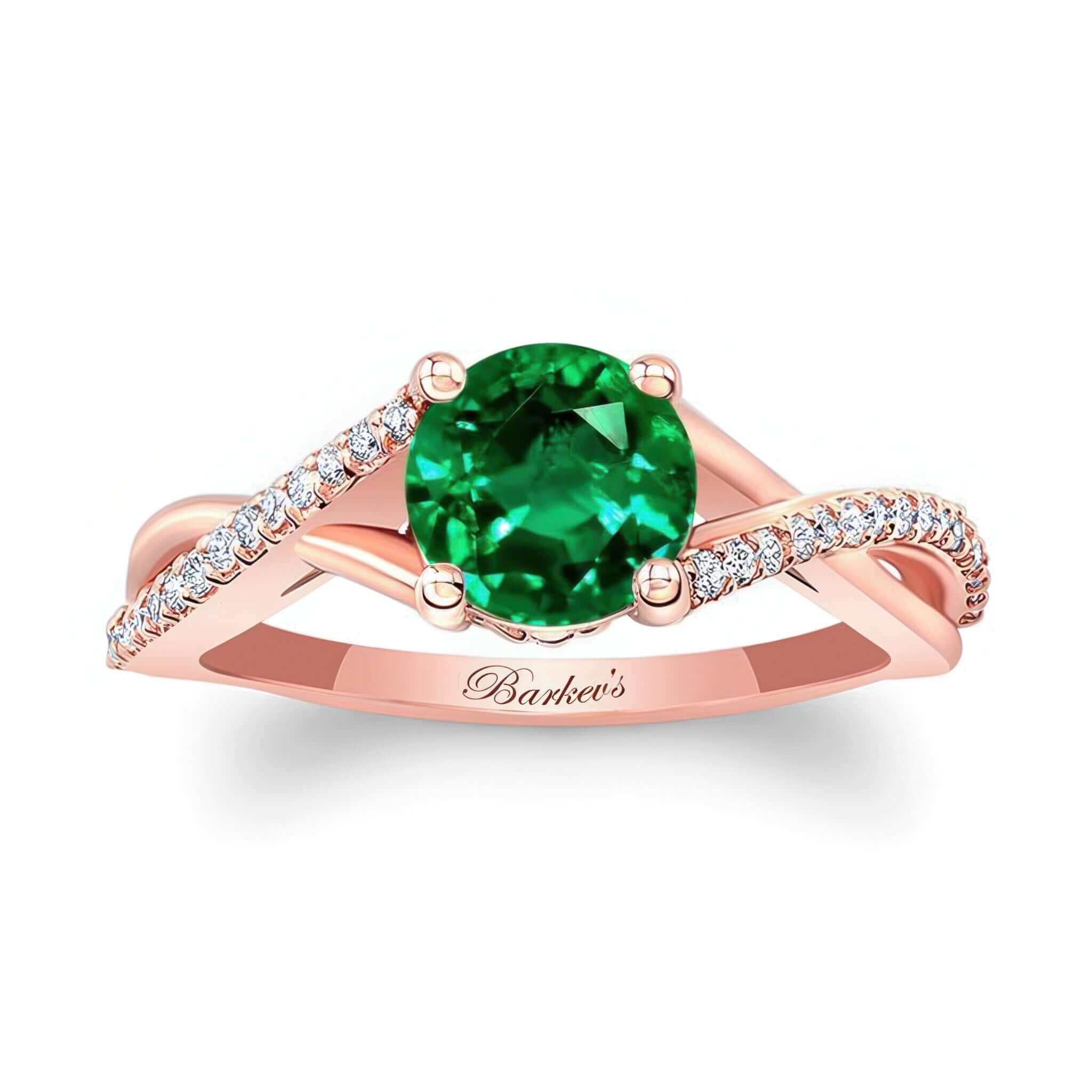One Carat Emerald And Diamond Ring